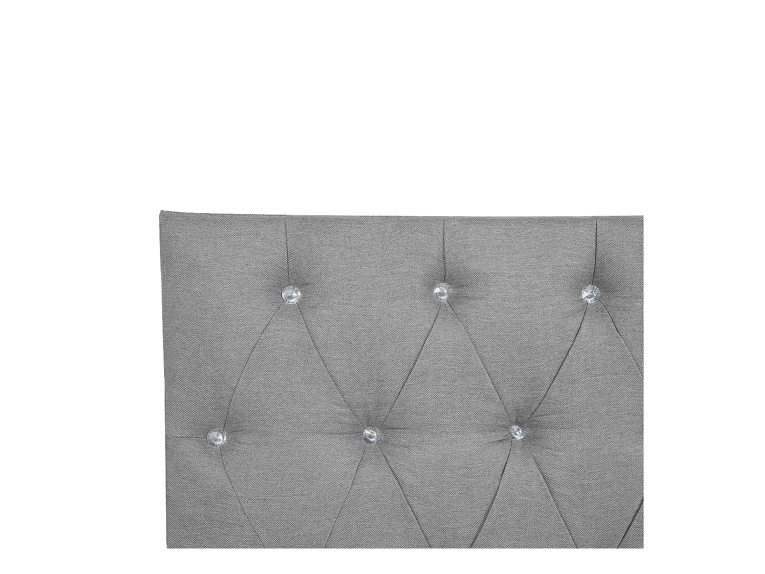 Lit Boxspring Tissu DUCHESS 180 x 200 cm Gris clair