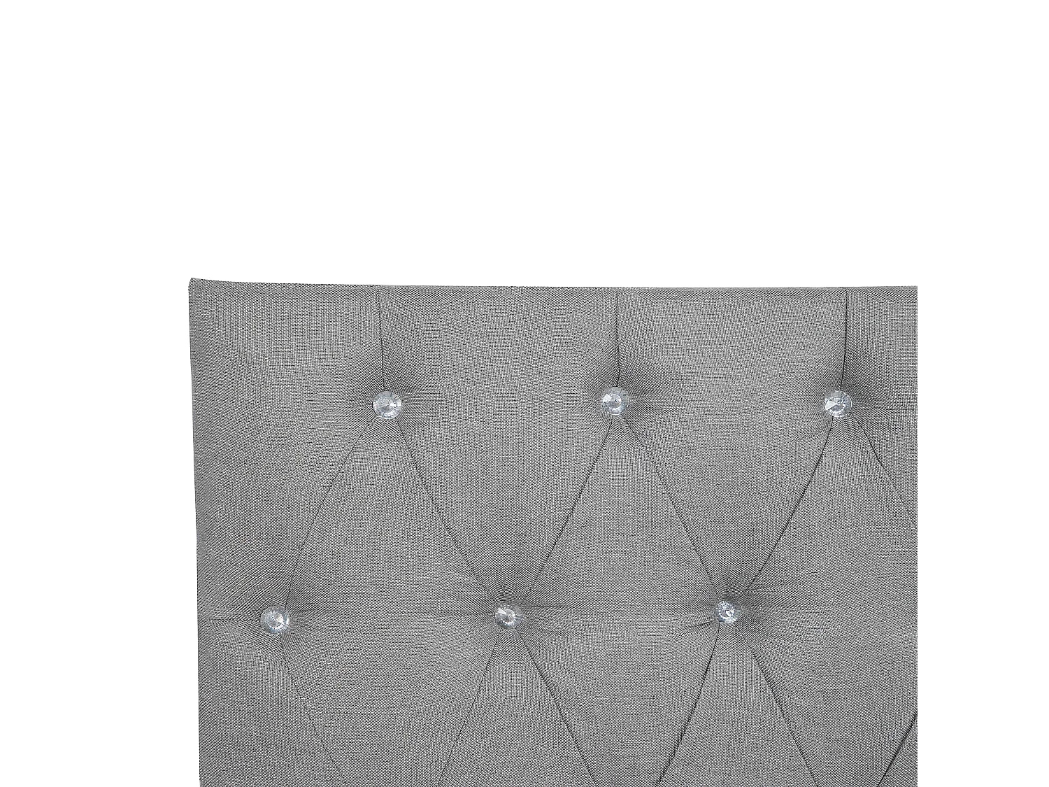 Łóżko kontynentalne DUCHESS 180 x 200 cm Jasnoszary