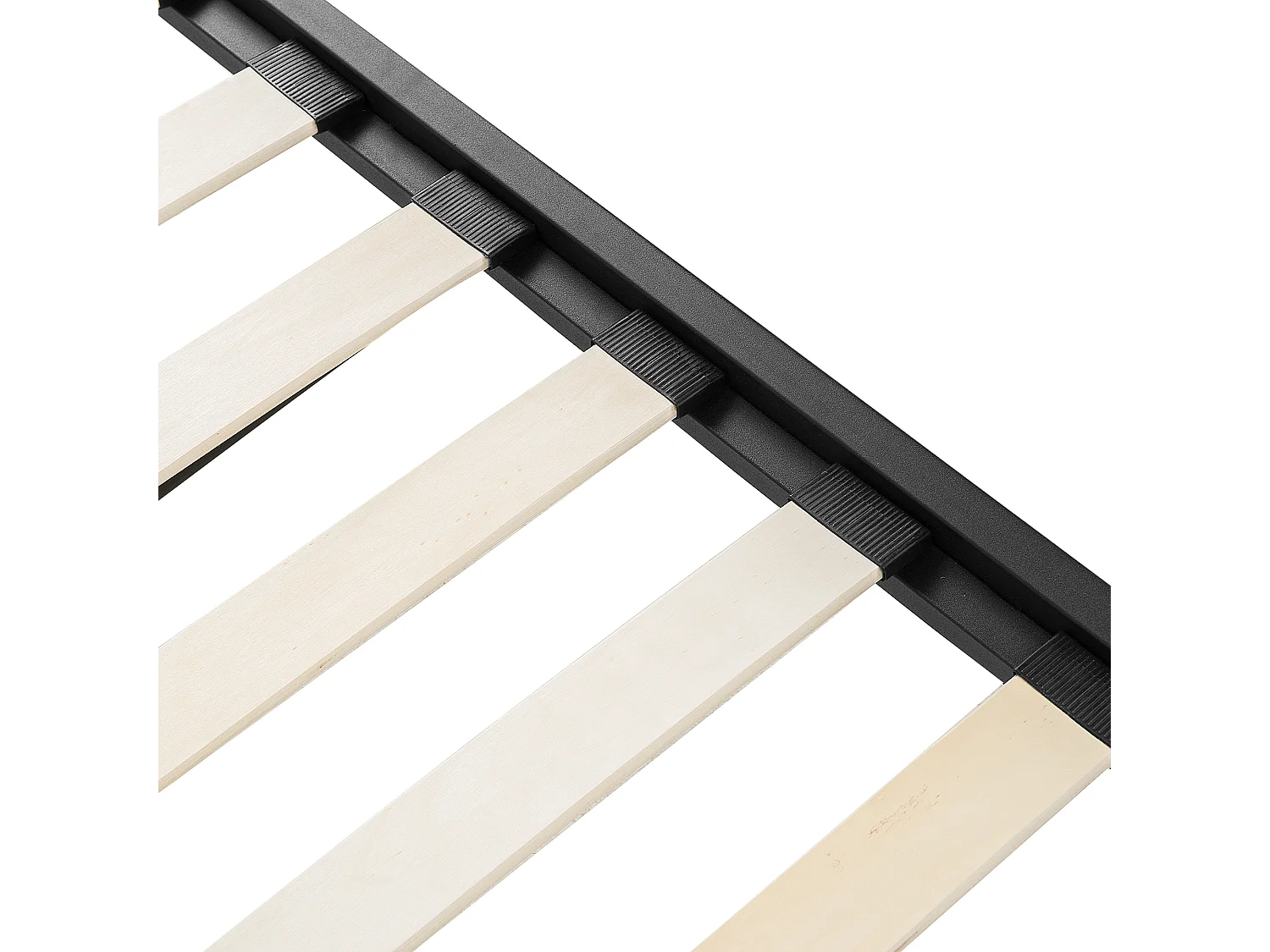 Lit gigogne Métal TULLE 90 x 200 cm Noir