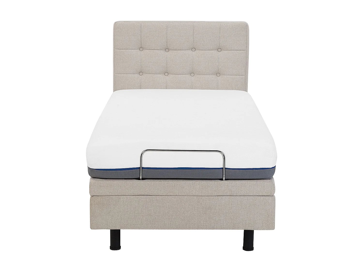 Lit réglable Tissu DUKE 90 x 200 cm Beige