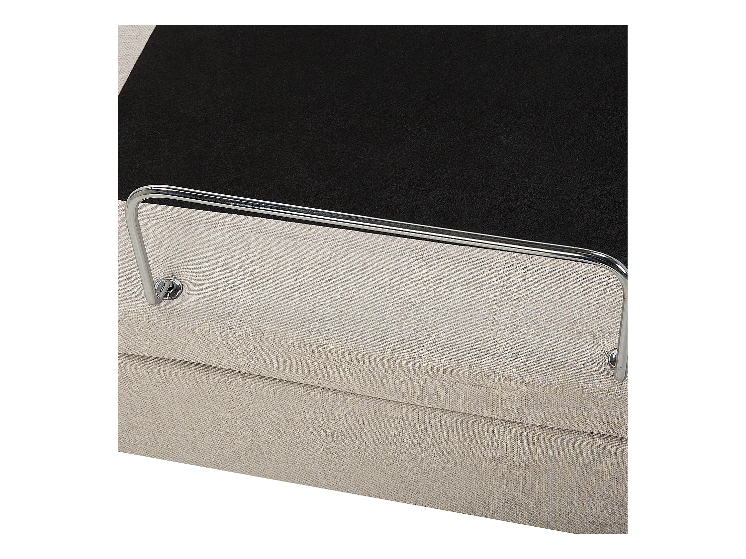 Polsterbett elektrisch verstellbar beige 90x200 cm mit Fernbedienung Duke
