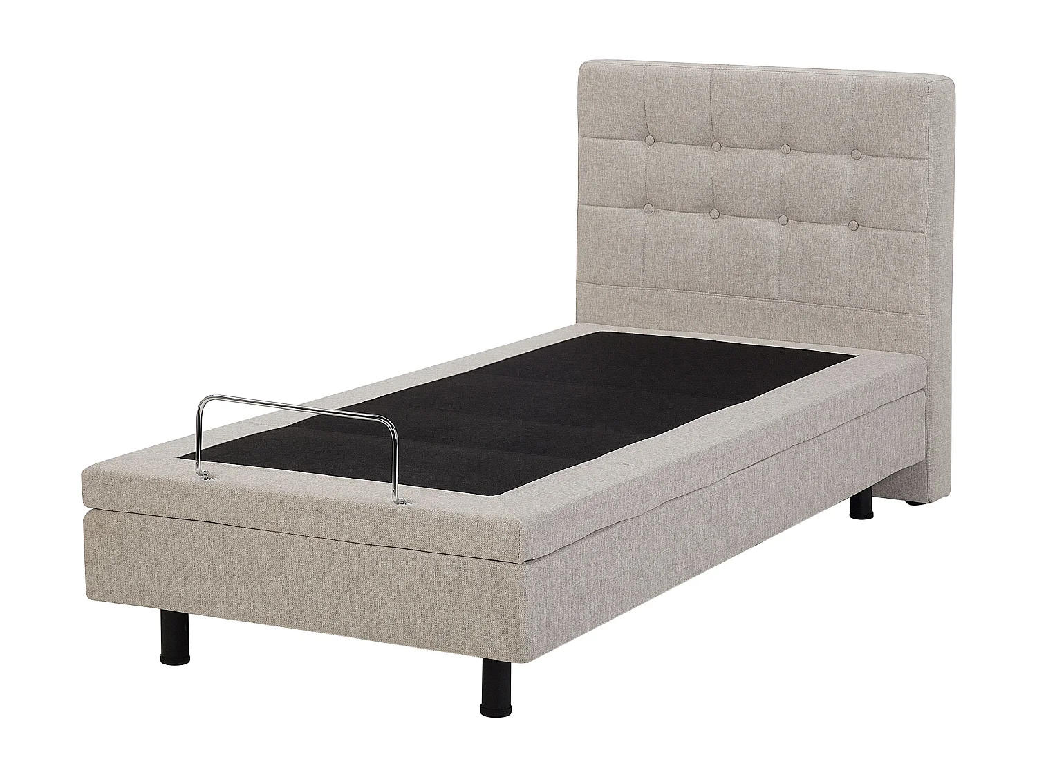 Lit réglable Tissu DUKE 90 x 200 cm Beige