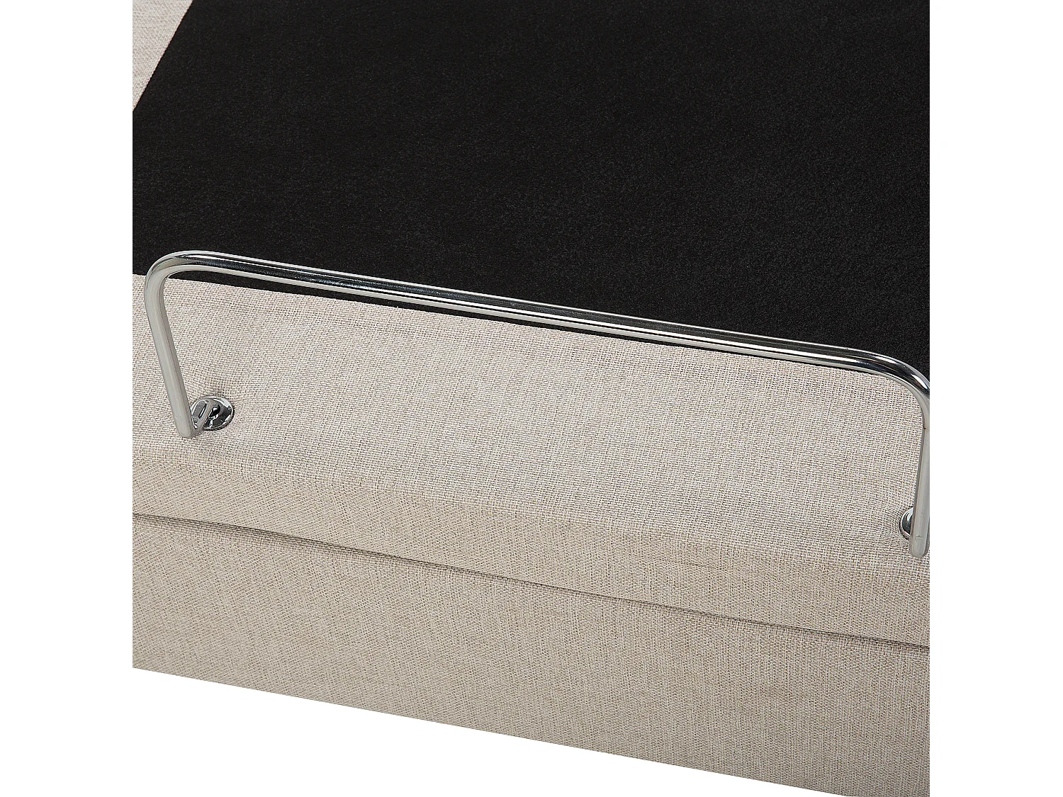 Lit réglable Tissu DUKE 90 x 200 cm Beige