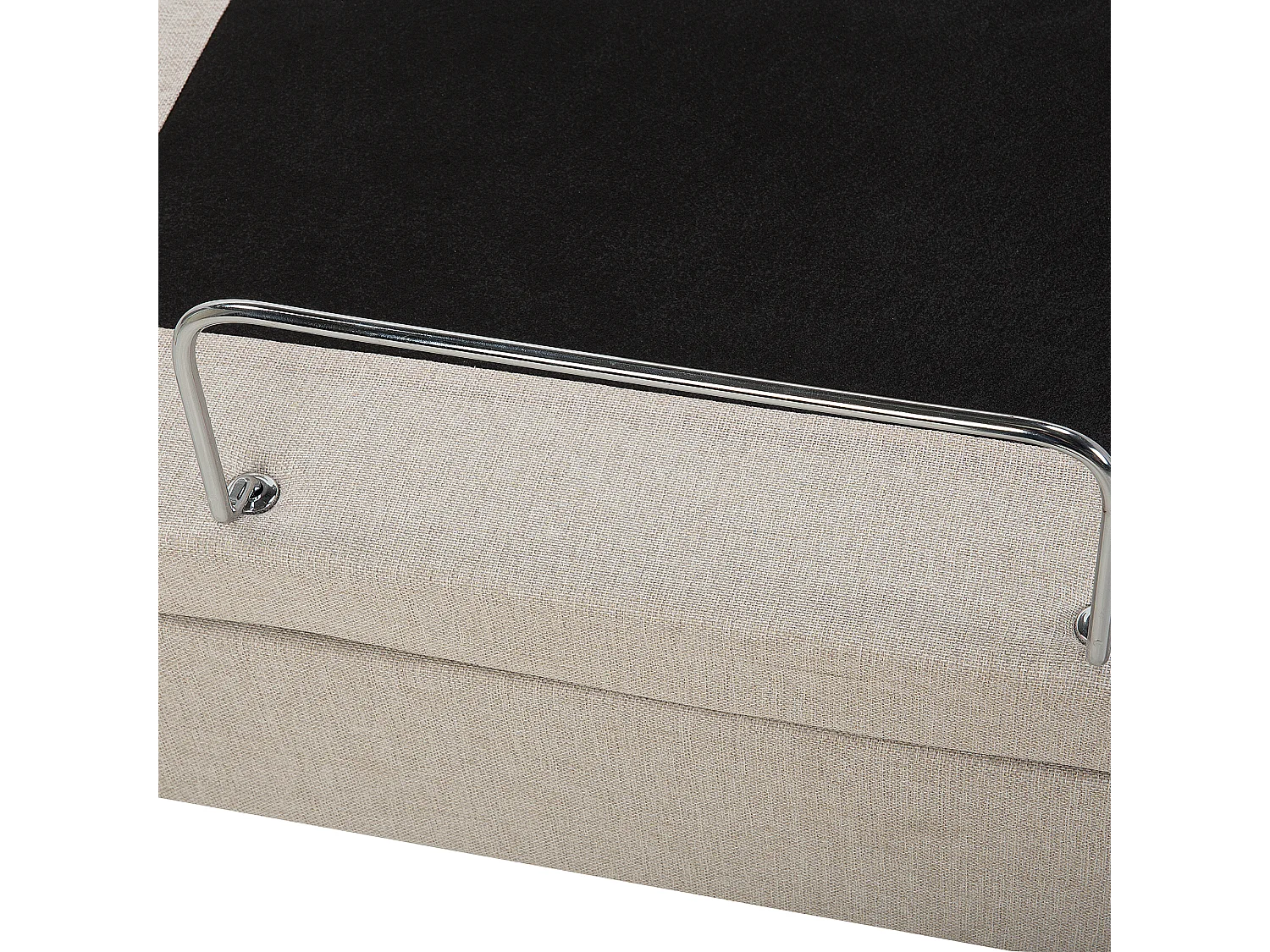 Lit réglable Tissu DUKE 90 x 200 cm Beige