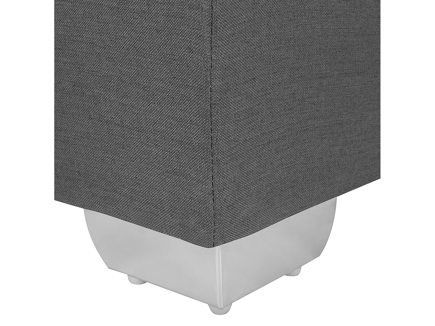 Lit Boxspring Tissu PRESIDENT 90 x 200 cm Gris foncé