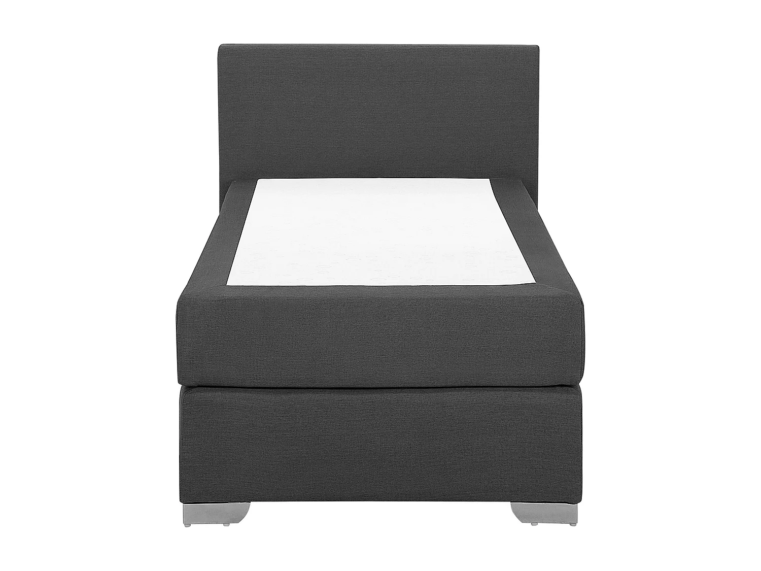 Boxspring Stof PRESIDENT 90 x 200 cm Donkergrijs