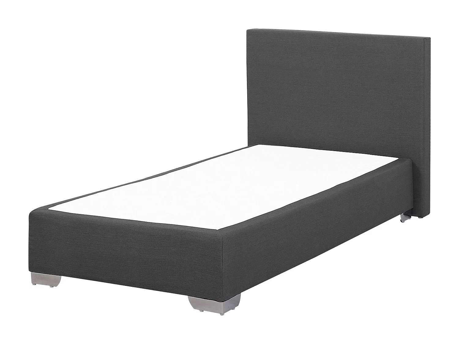 Boxspring Stof PRESIDENT 90 x 200 cm Donkergrijs
