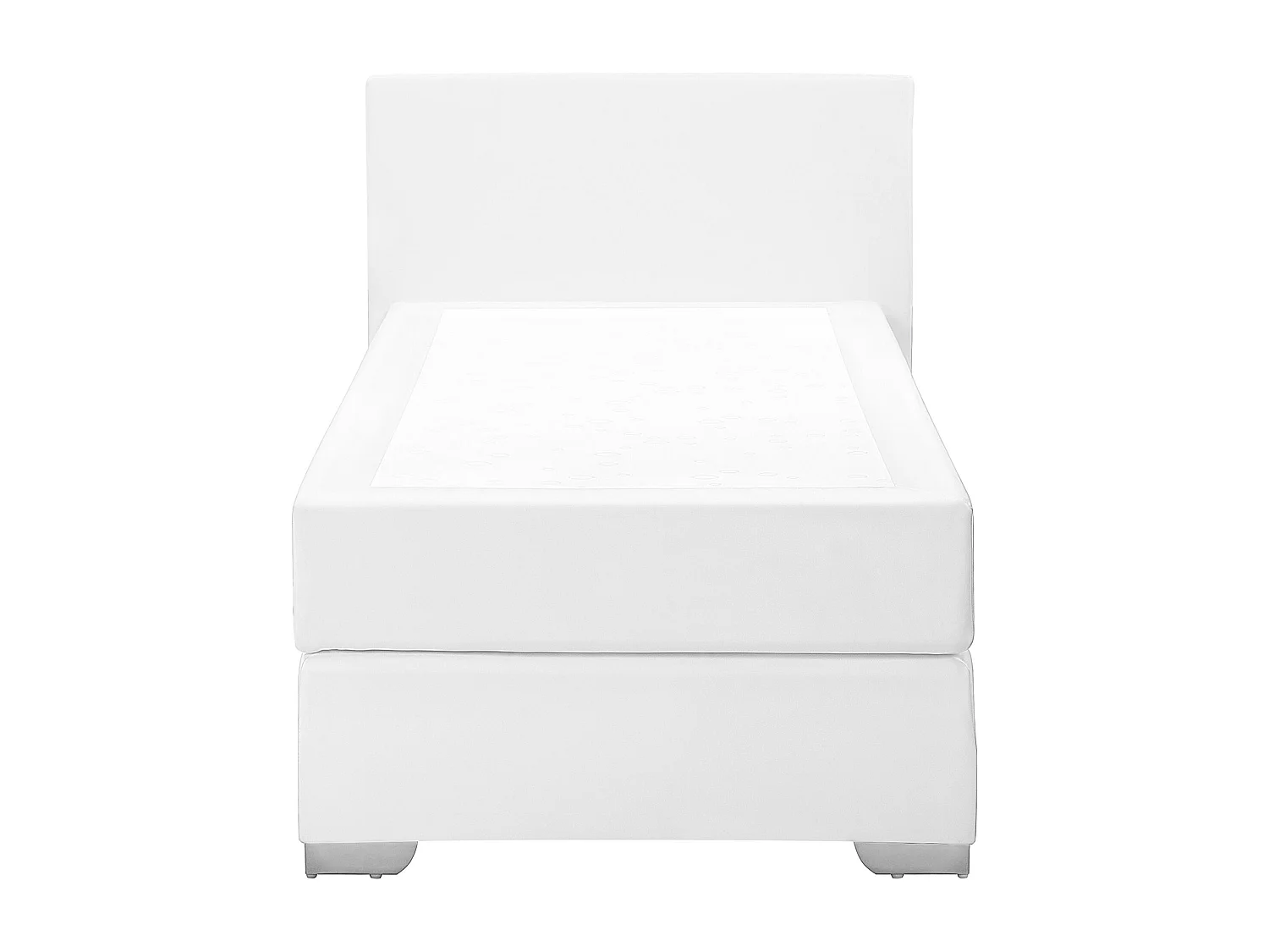 Boxspring Kunstleer PRESIDENT 90 x 200 cm Wit