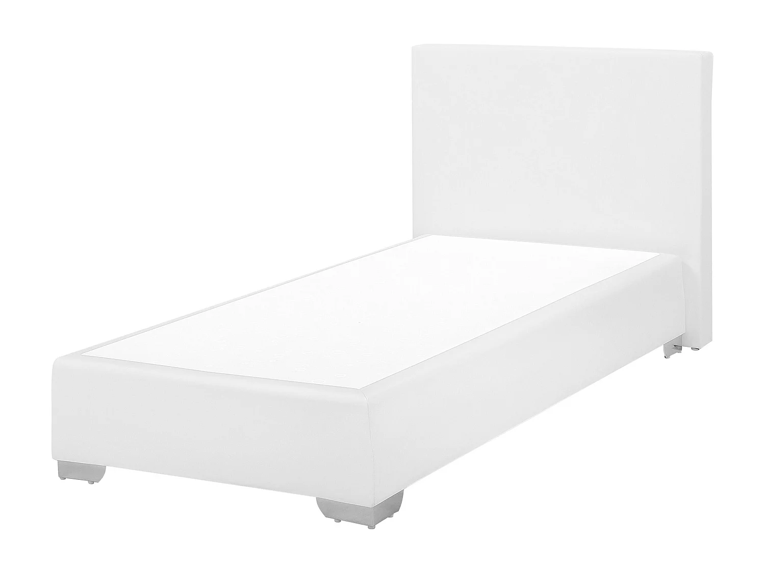 Boxspring Kunstleer PRESIDENT 90 x 200 cm Wit