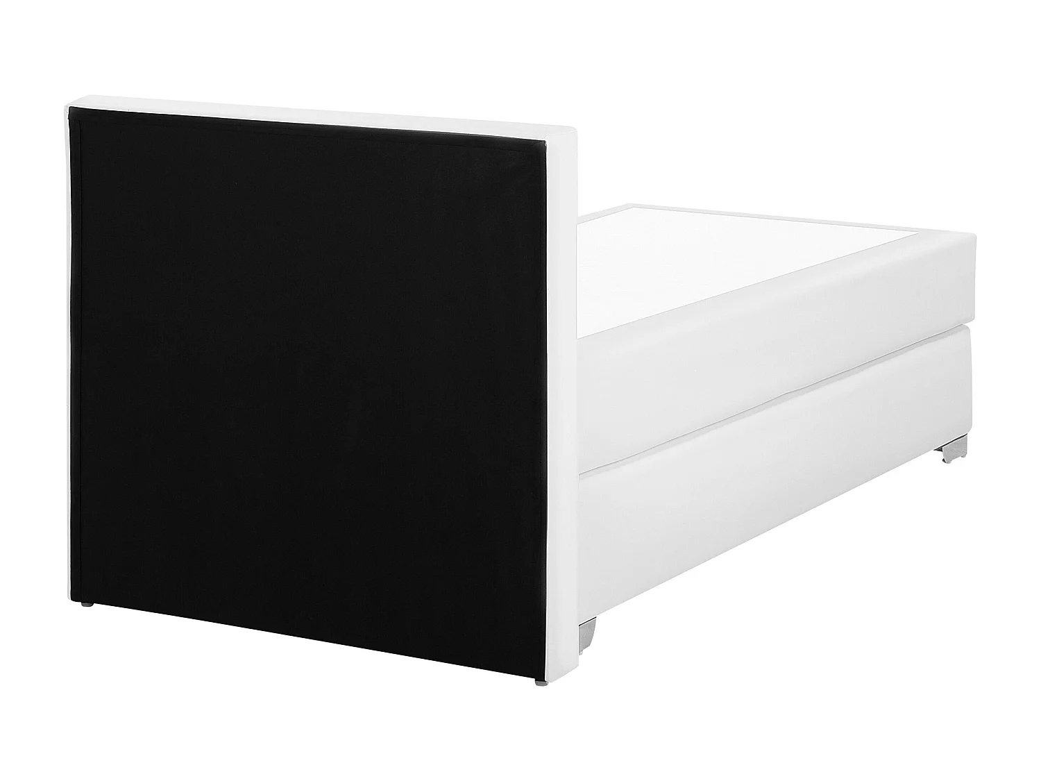 Boxspring Kunstleer PRESIDENT 90 x 200 cm Wit