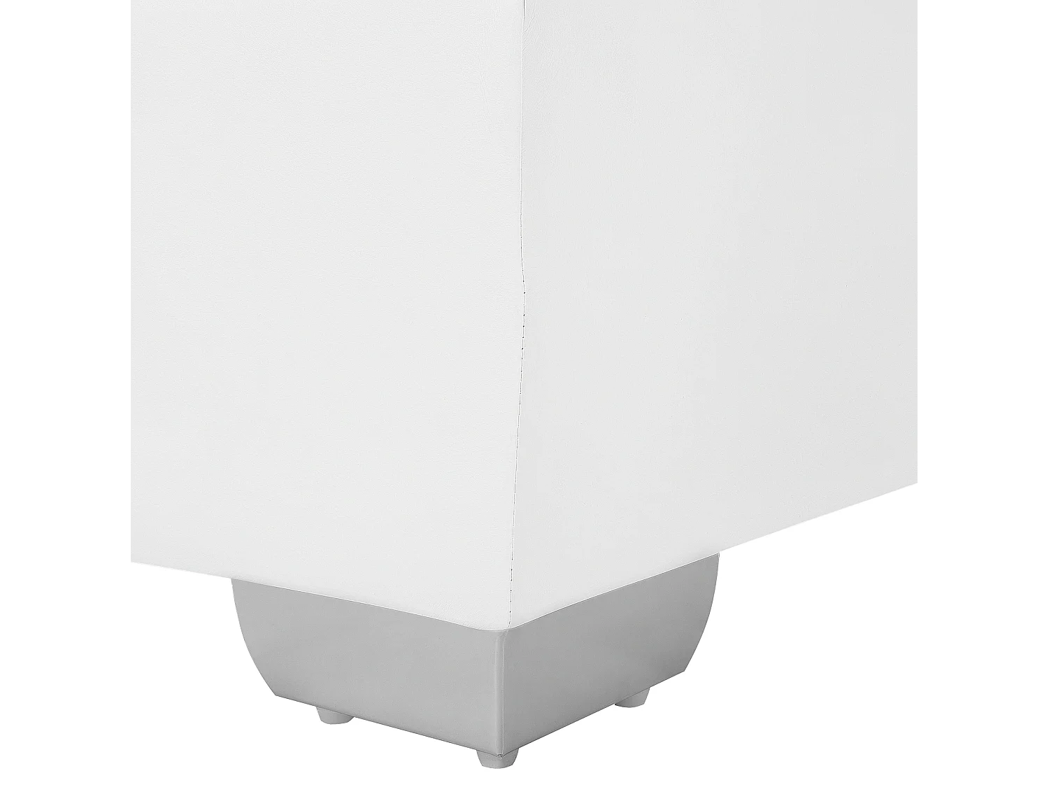 Lit Boxspring Cuir PU PRESIDENT 90 x 200 cm Blanc