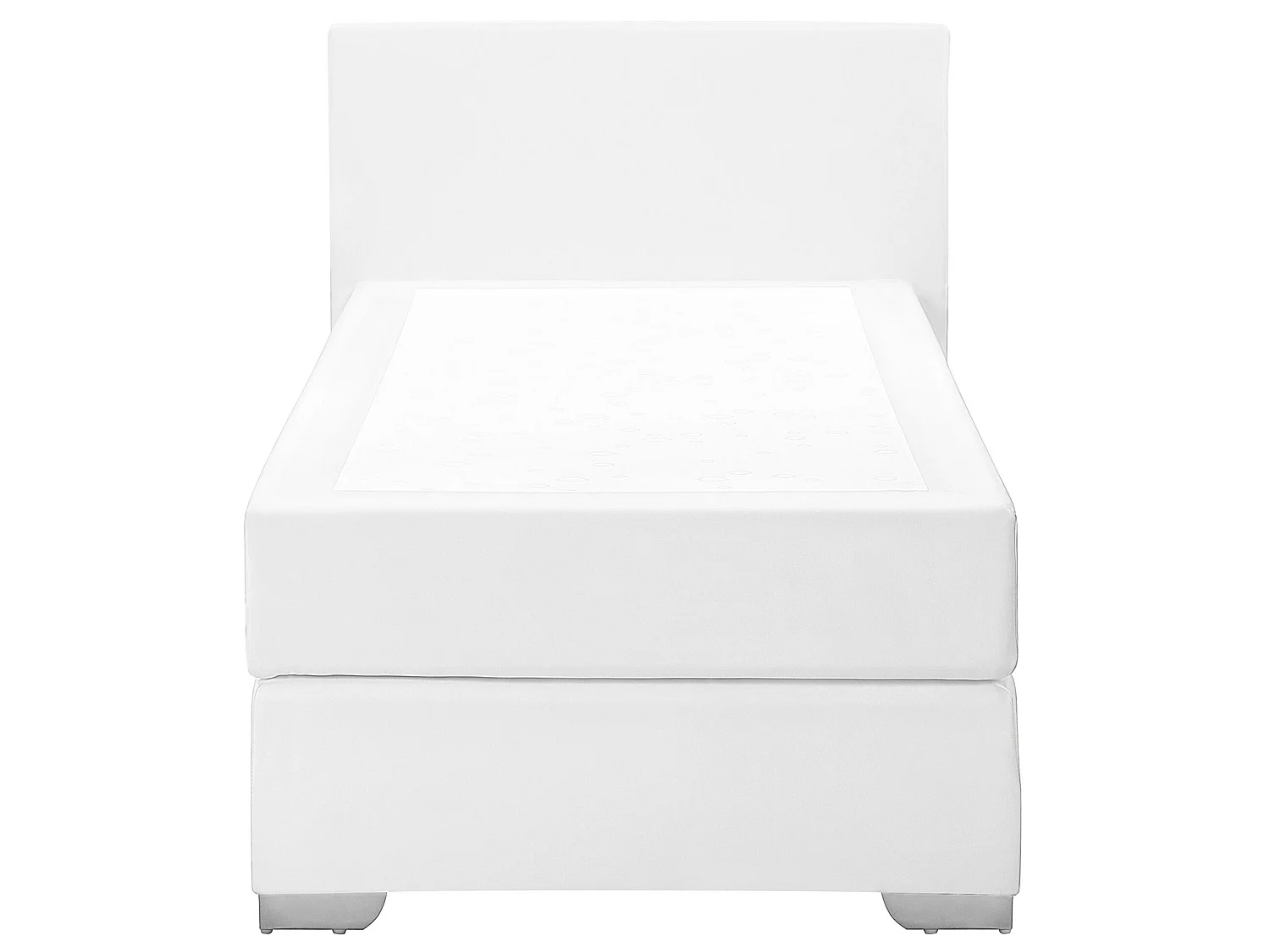 Boxspring Kunstleer PRESIDENT 90 x 200 cm Wit