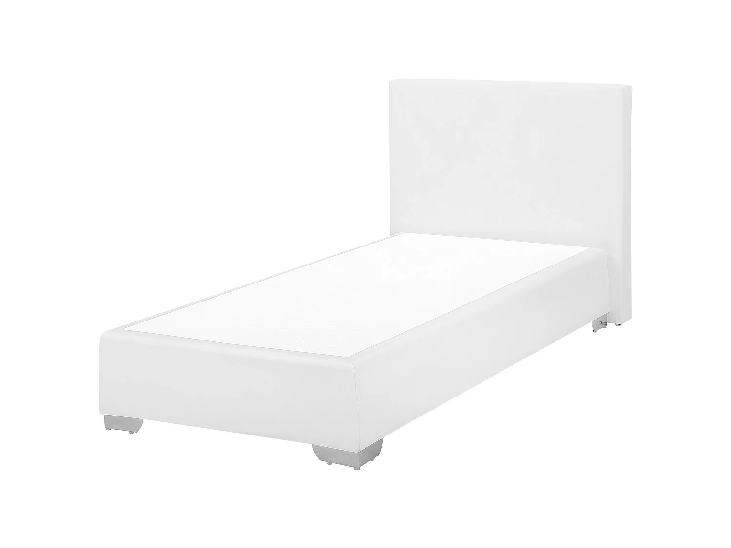 Boxspring Kunstleer PRESIDENT 90 x 200 cm Wit