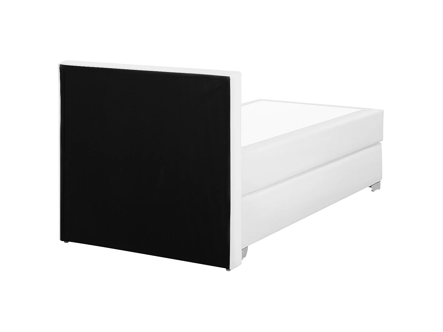 Boxspring Kunstleer PRESIDENT 90 x 200 cm Wit