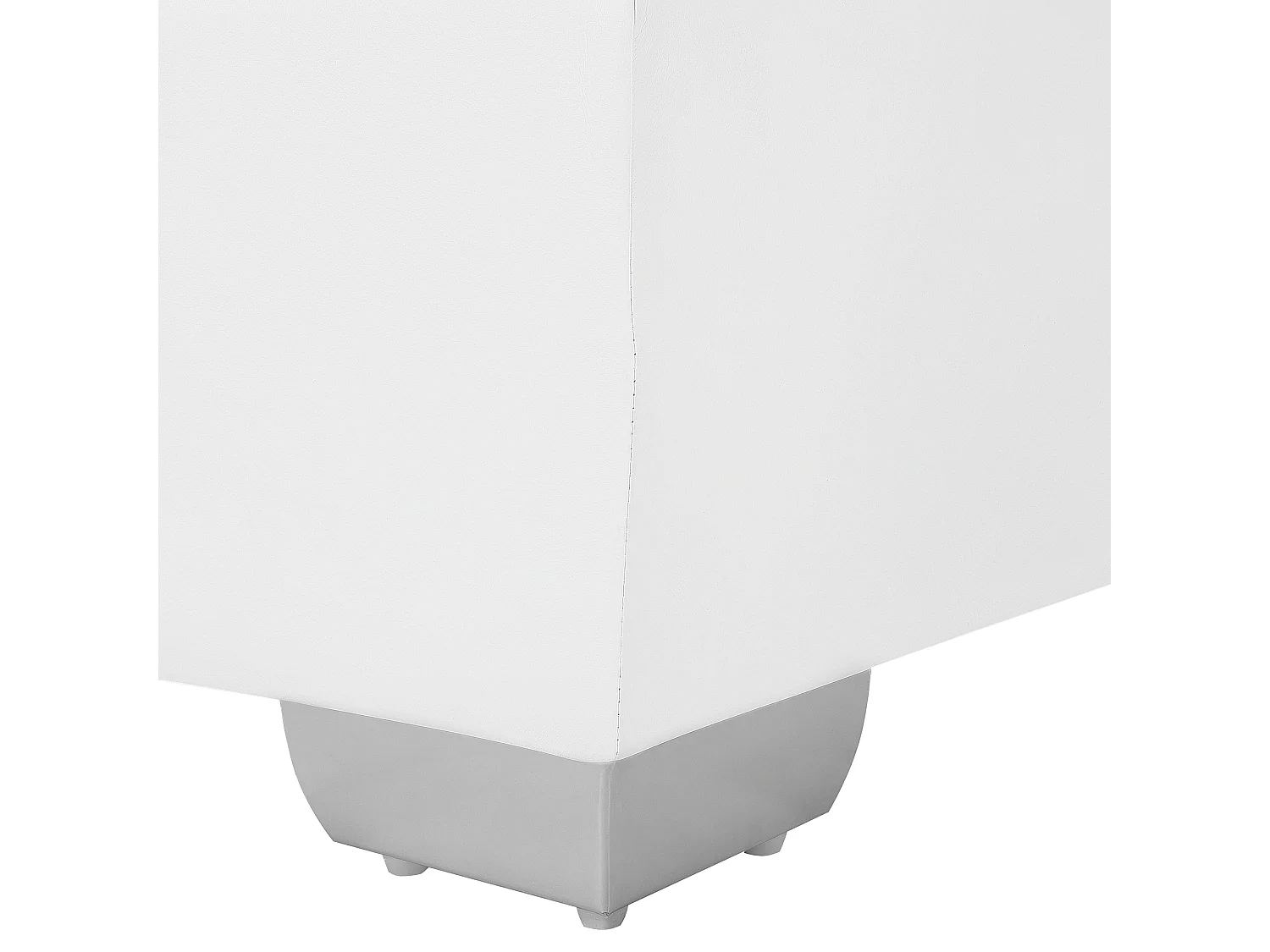 Boxspring Kunstleer PRESIDENT 90 x 200 cm Wit