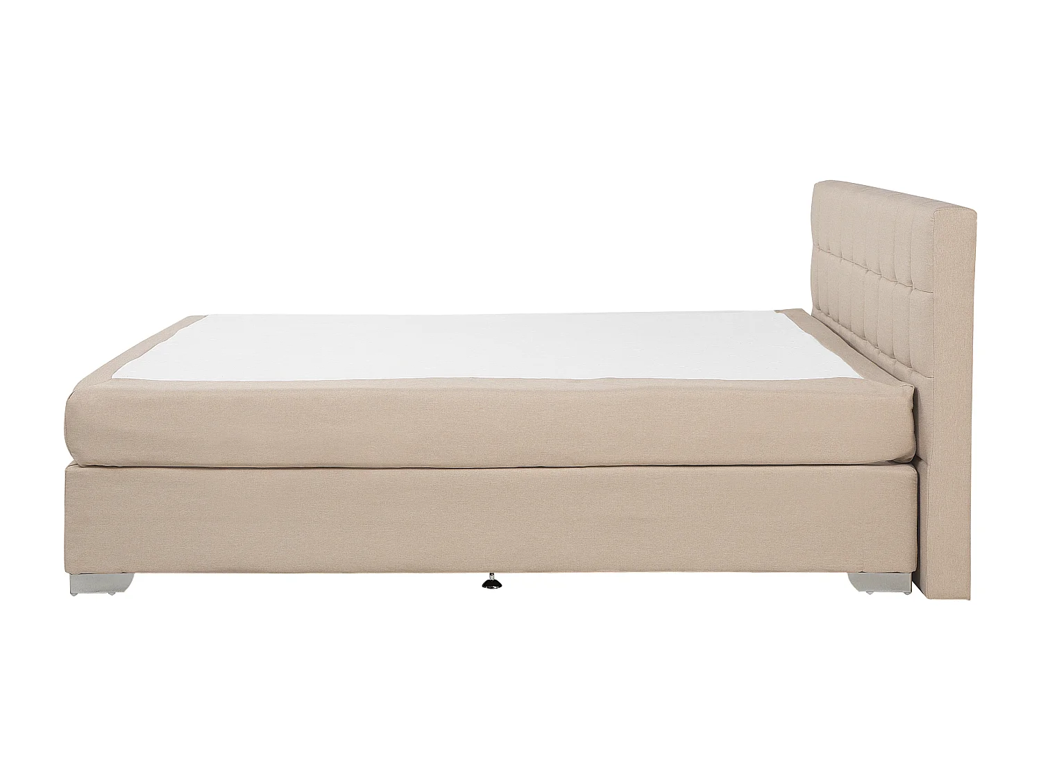 Lit Boxspring Tissu ADMIRAL 180 x 200 cm Beige sable