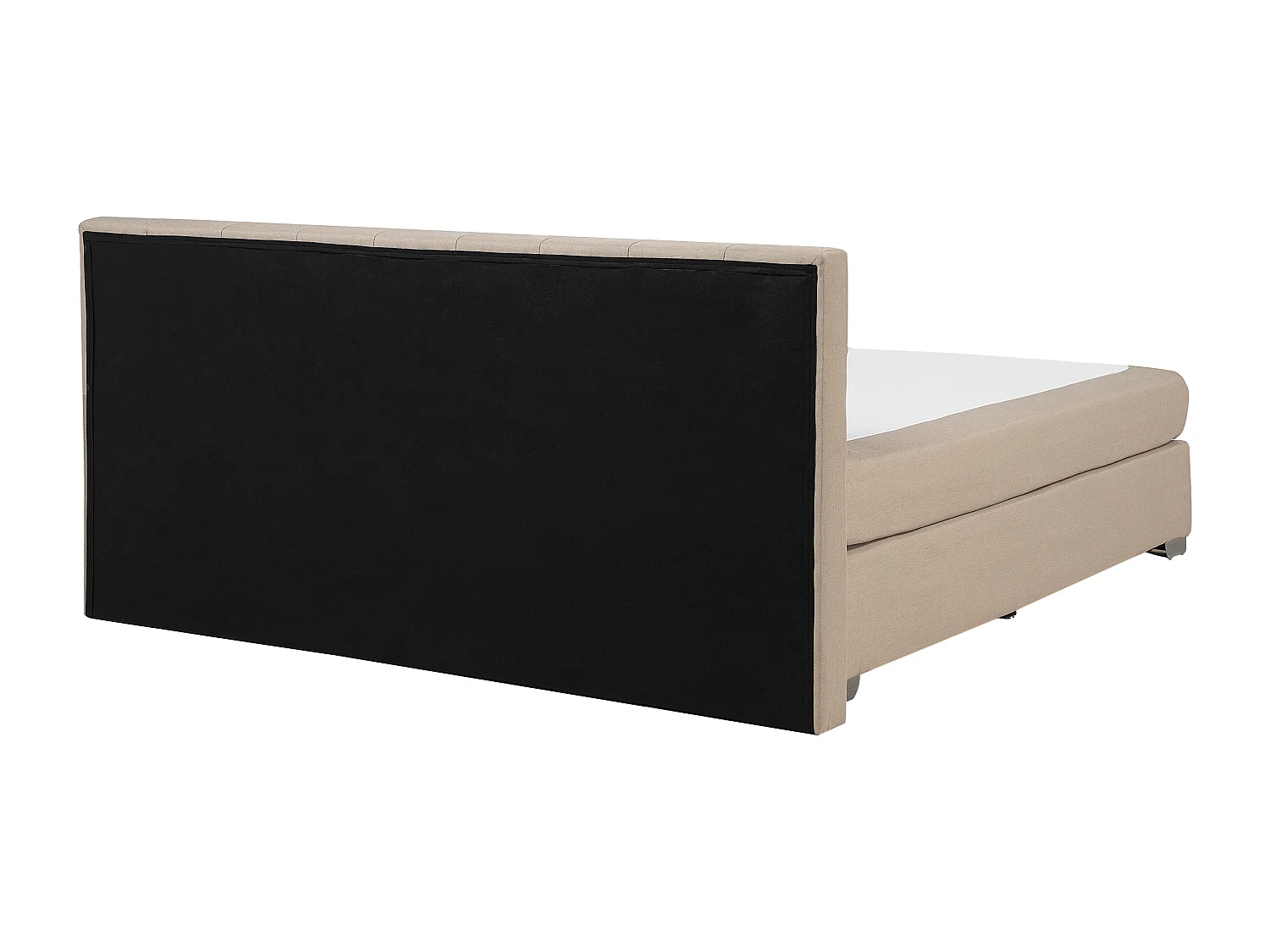 Lit Boxspring Tissu ADMIRAL 180 x 200 cm Beige sable