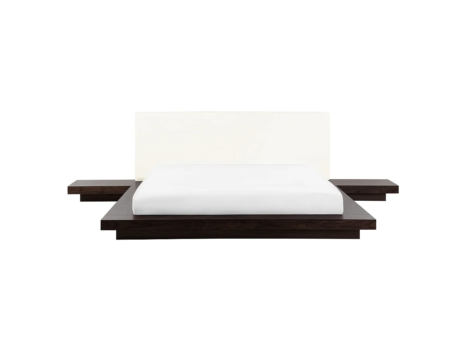 Waterbed Faux Leather ZEN 160 x 200 cm (EU King Size) Dark Ash Wood