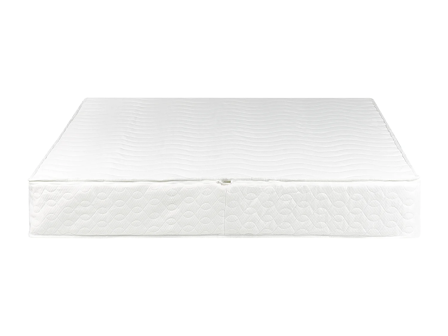 Lit à eau Cuir NANTES 140 x 200 cm Blanc cassé