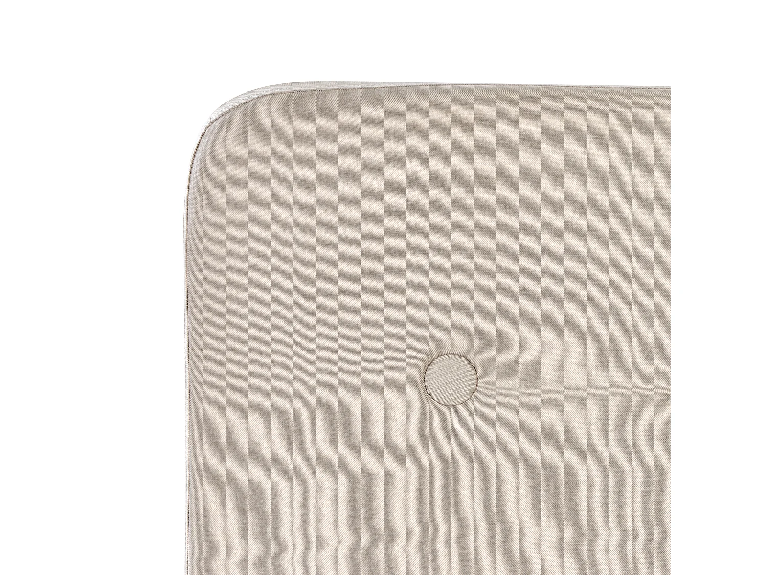 Letto con rete a doghe tessuto beige 90 x 200 cm RENNES