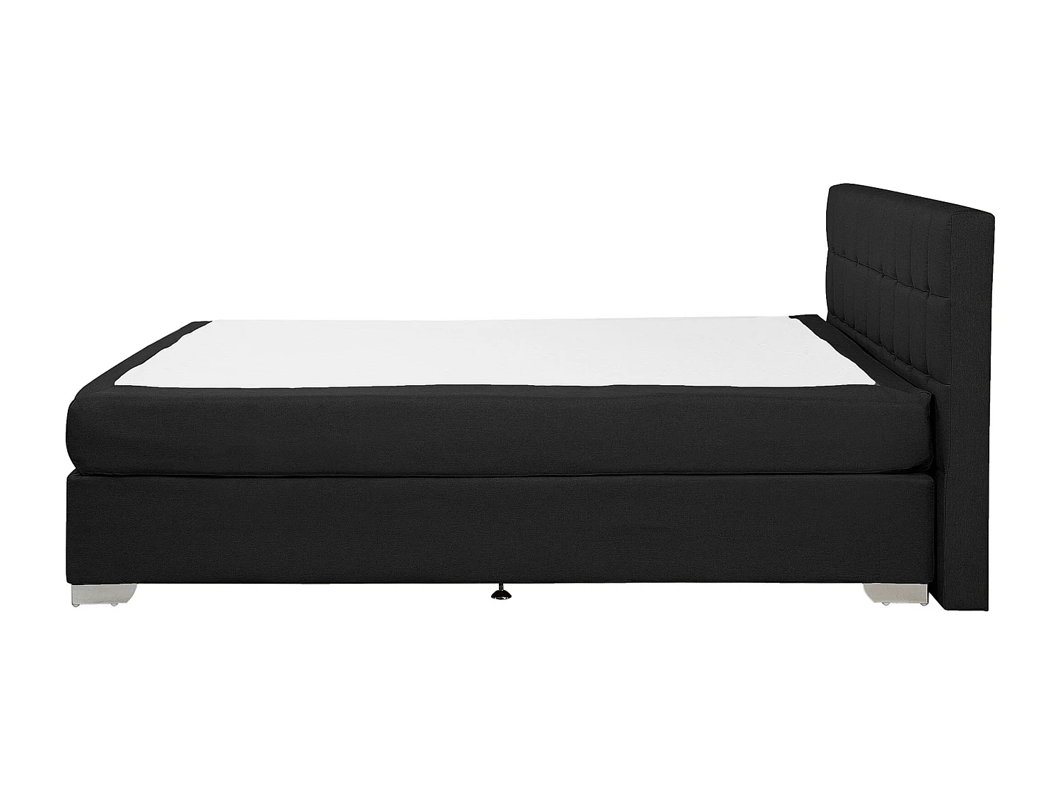 Boxspringbett Polsterbett in Schwarz Leinenoptik Doppelbett 180 x 200 cm modernes Designerbett Admiral