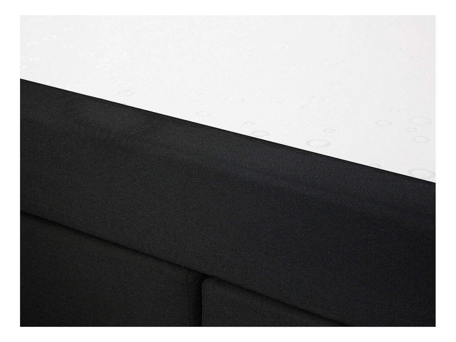 Boxspringbett Polsterbett in Schwarz Leinenoptik Doppelbett 180 x 200 cm modernes Designerbett Admiral