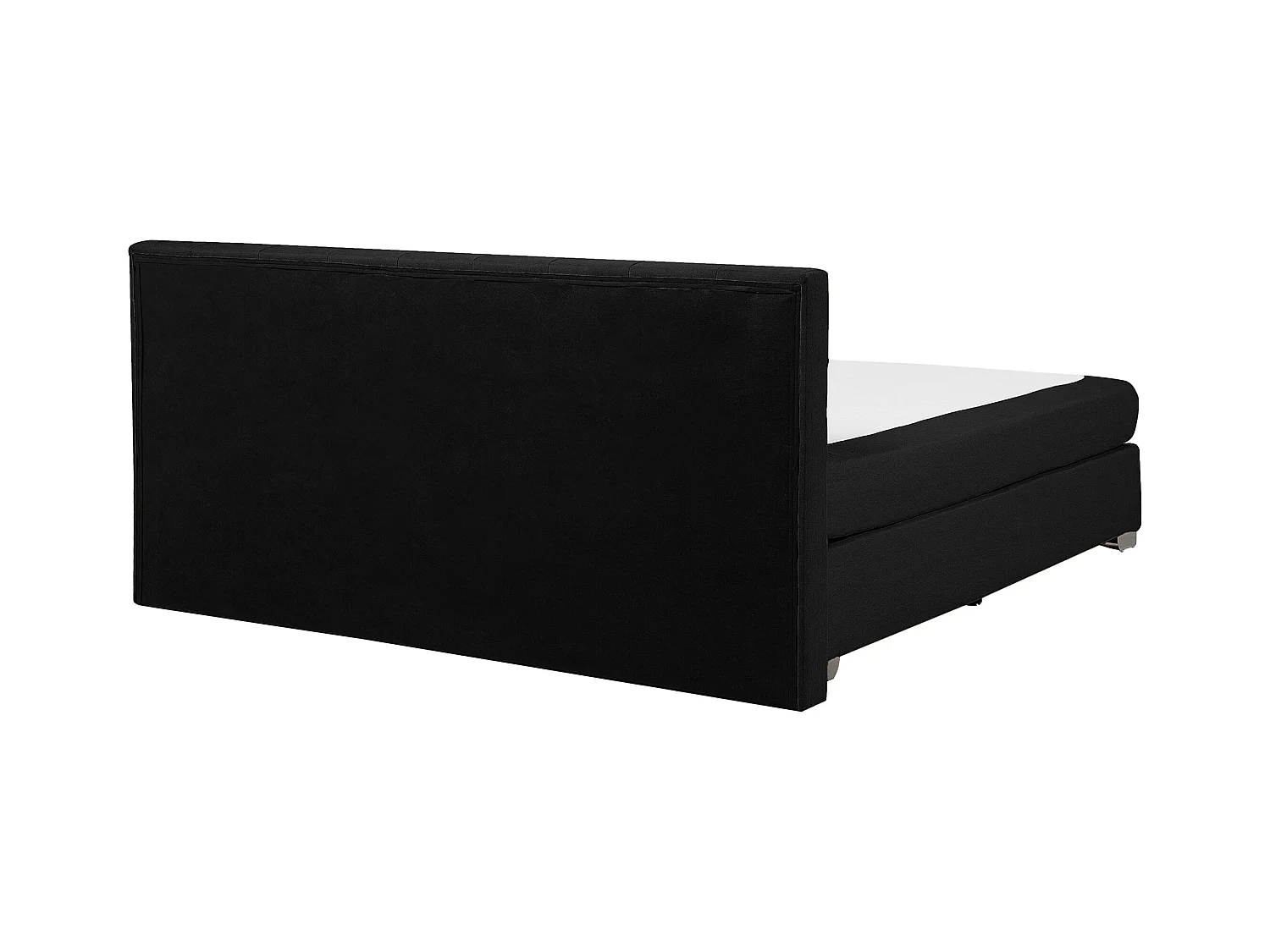 Lit Boxspring Tissu ADMIRAL 180 x 200 cm Noir