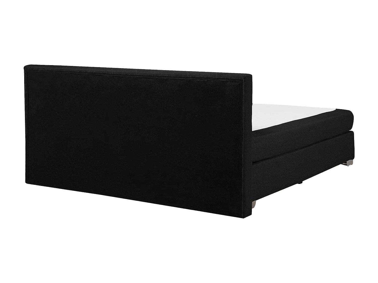 Boxspringbett Polsterbett in Schwarz Leinenoptik Doppelbett 180 x 200 cm modernes Designerbett Admiral