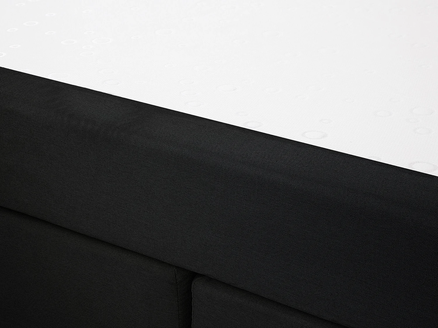 Lit Boxspring Tissu ADMIRAL 180 x 200 cm Noir