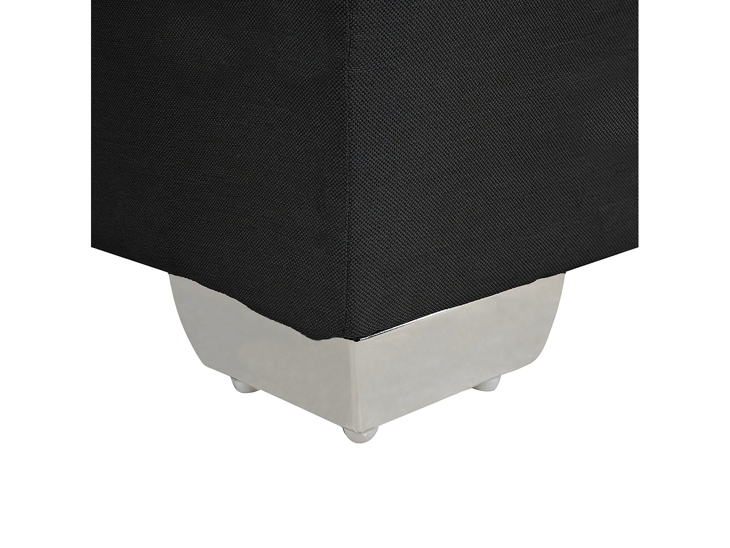 Letto Continentale Tessuto ADMIRAL 180 x 200 cm Nero