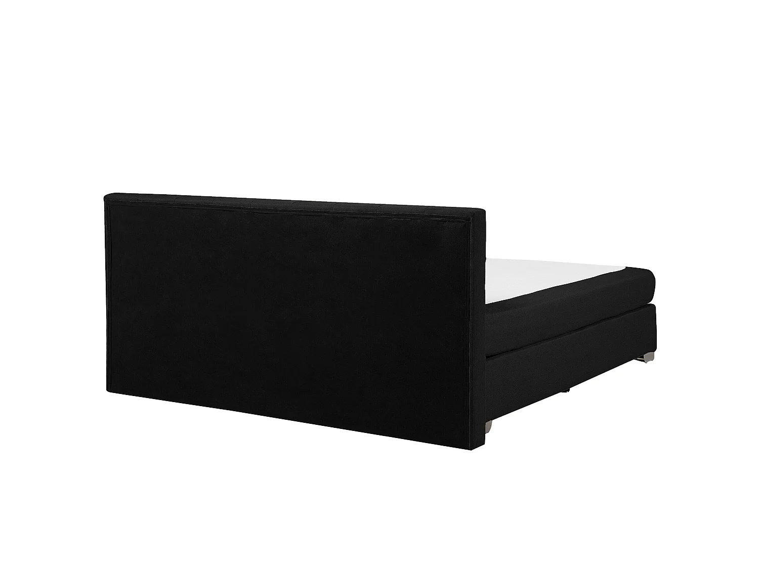 Lit Boxspring Tissu ADMIRAL 180 x 200 cm Noir