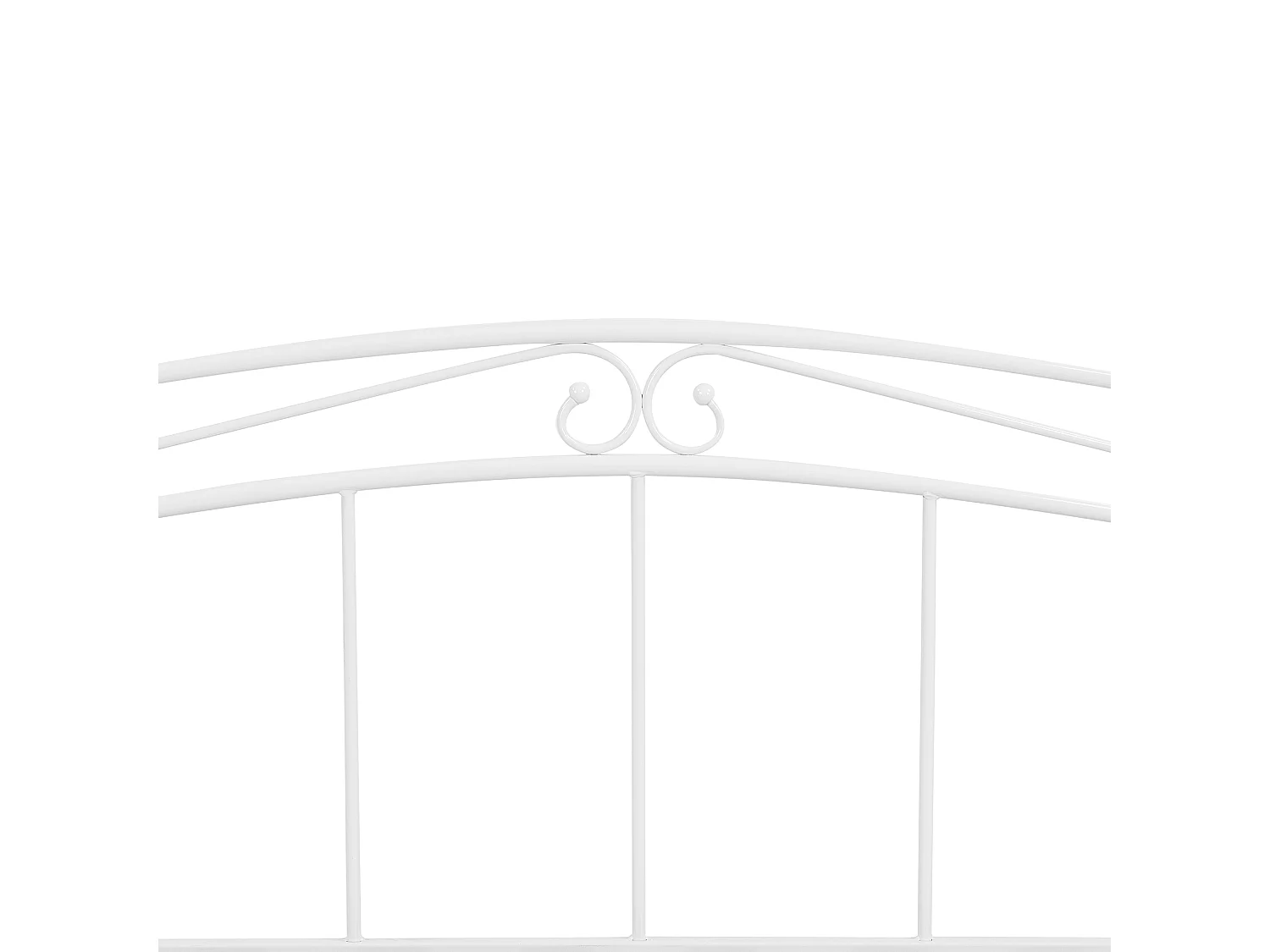 Onderschuifbed Metaal TULLE 80 x 200 cm Wit