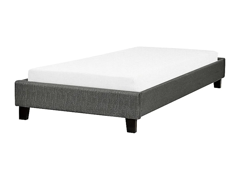 Cama Tela ROANNE 90 x 200 cm Gris