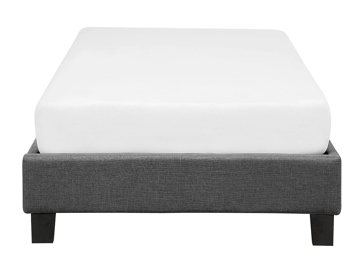 Cama Tela ROANNE 90 x 200 cm Gris