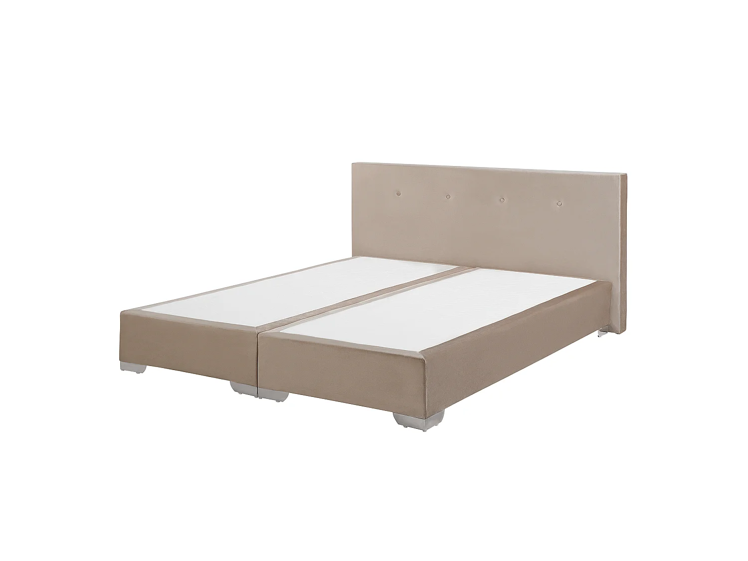 Boxspring Fluweel CONSUL 180 x 200 cm Lichtbeige