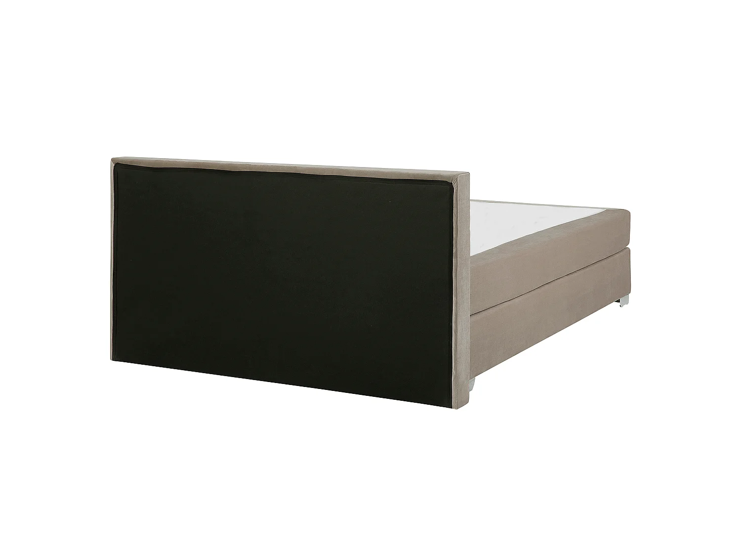 Lit Boxspring Velours CONSUL 180 x 200 cm Beige clair