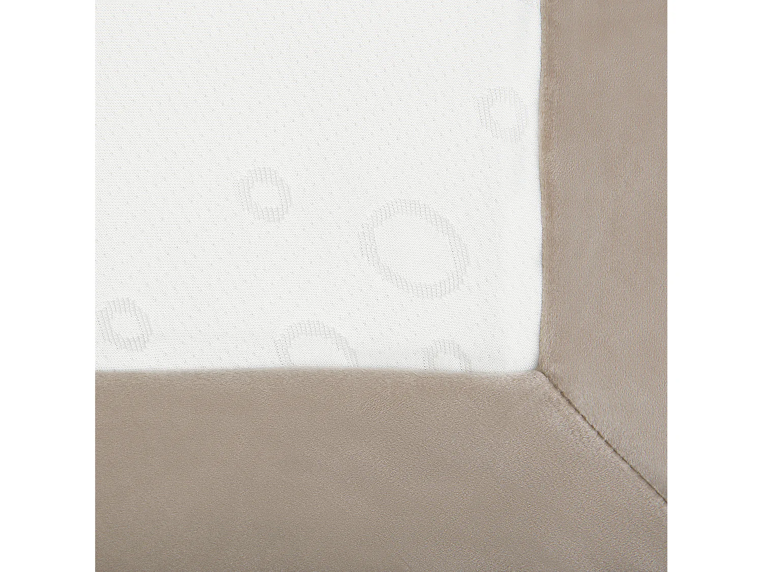 Lit Boxspring Velours CONSUL 180 x 200 cm Beige clair