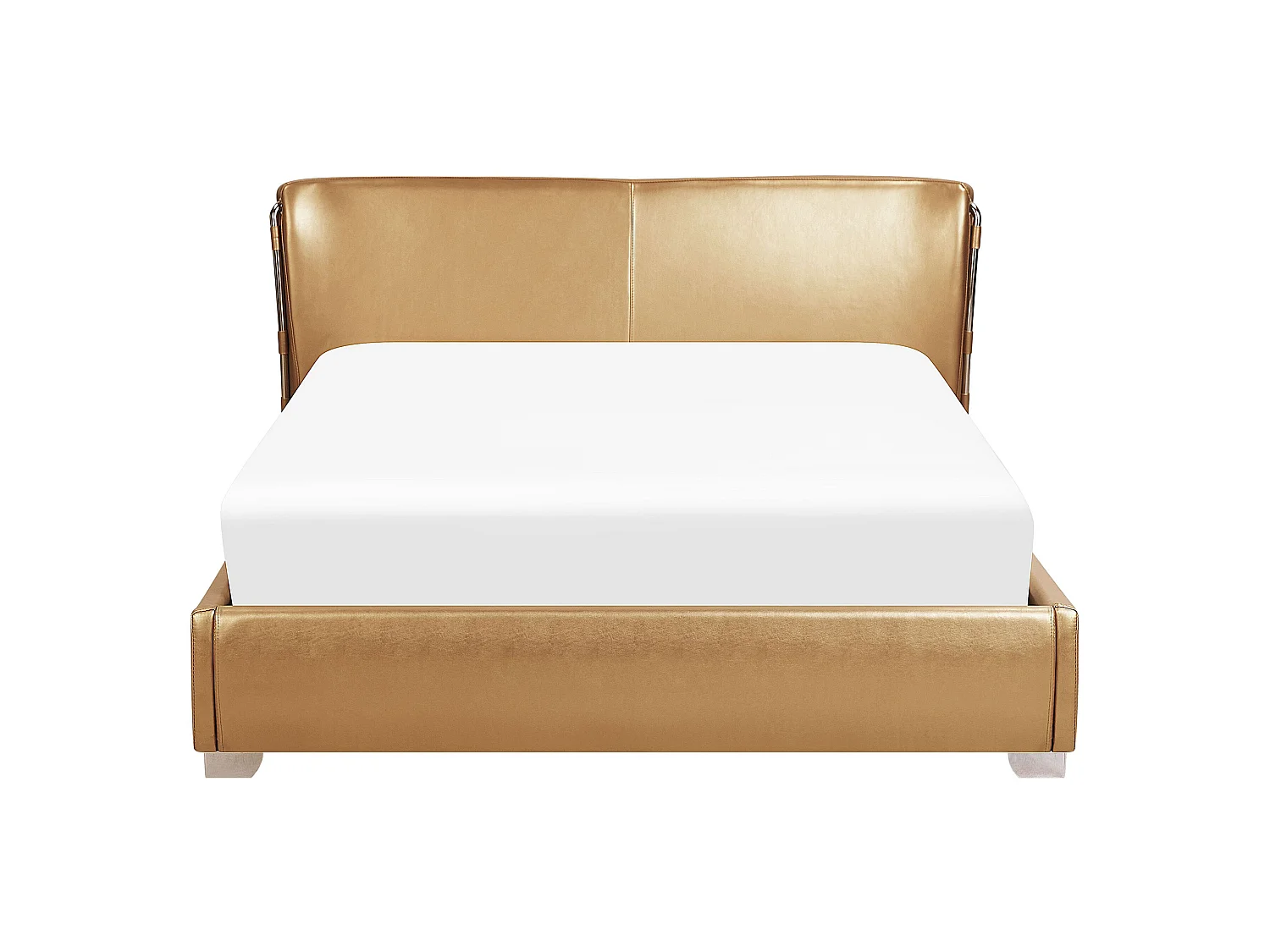 Waterbed Leather PARIS 160 x 200 cm (EU King Size) Gold
