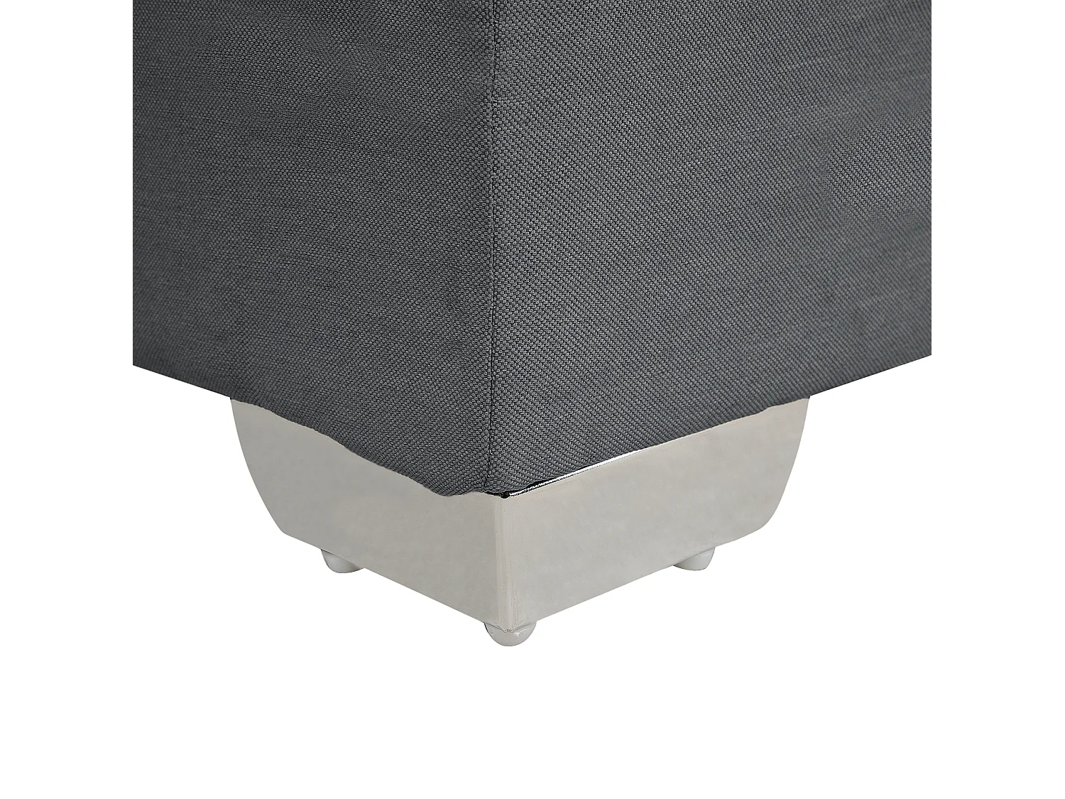 Lit Boxspring Tissu ADMIRAL 180 x 200 cm Gris foncé