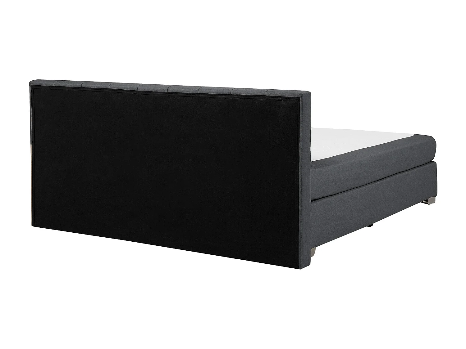 Boxspring Stof ADMIRAL 180 x 200 cm Donkergrijs