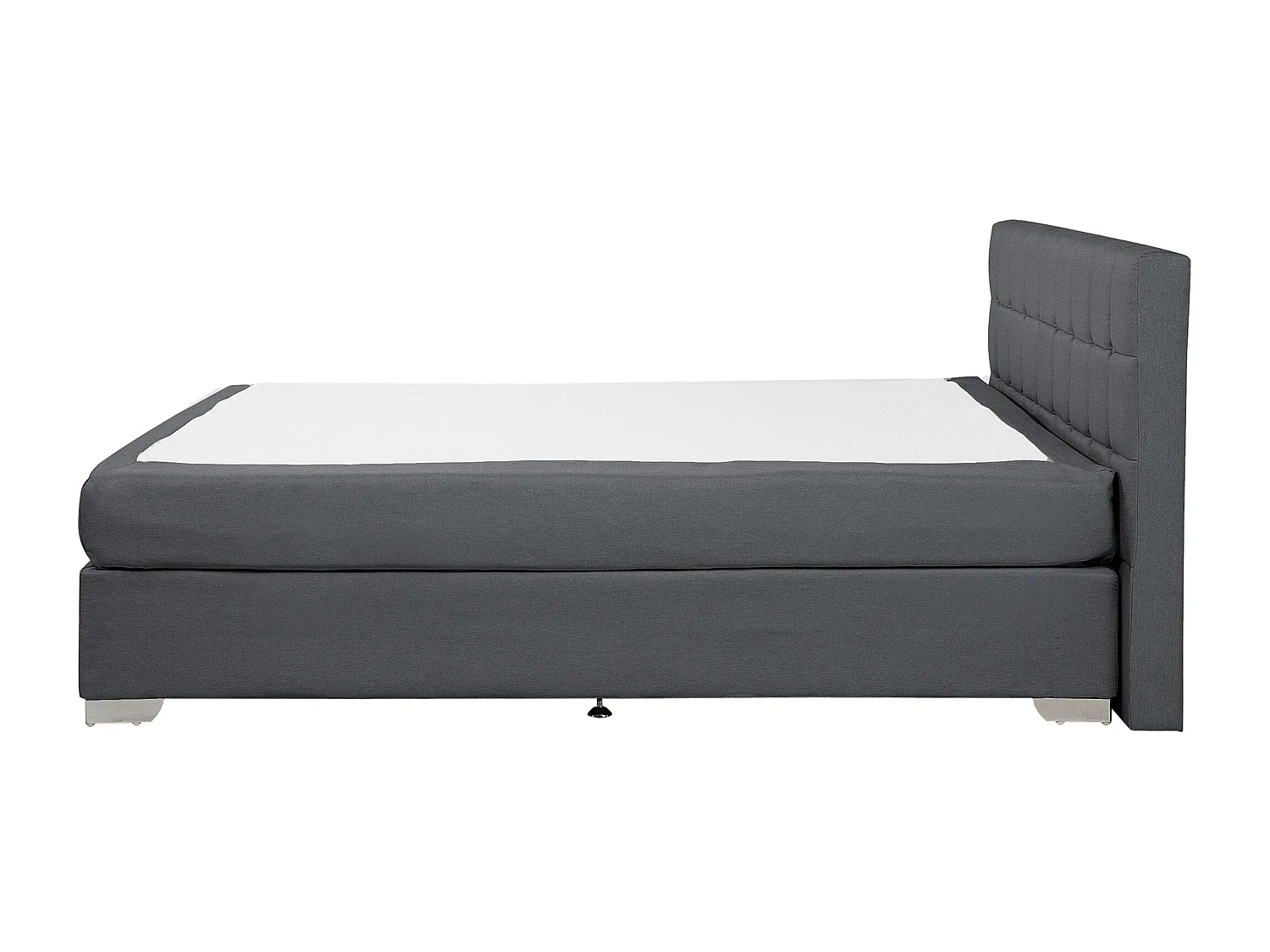 Letto Continentale Tessuto ADMIRAL 180 x 200 cm Grigio scuro