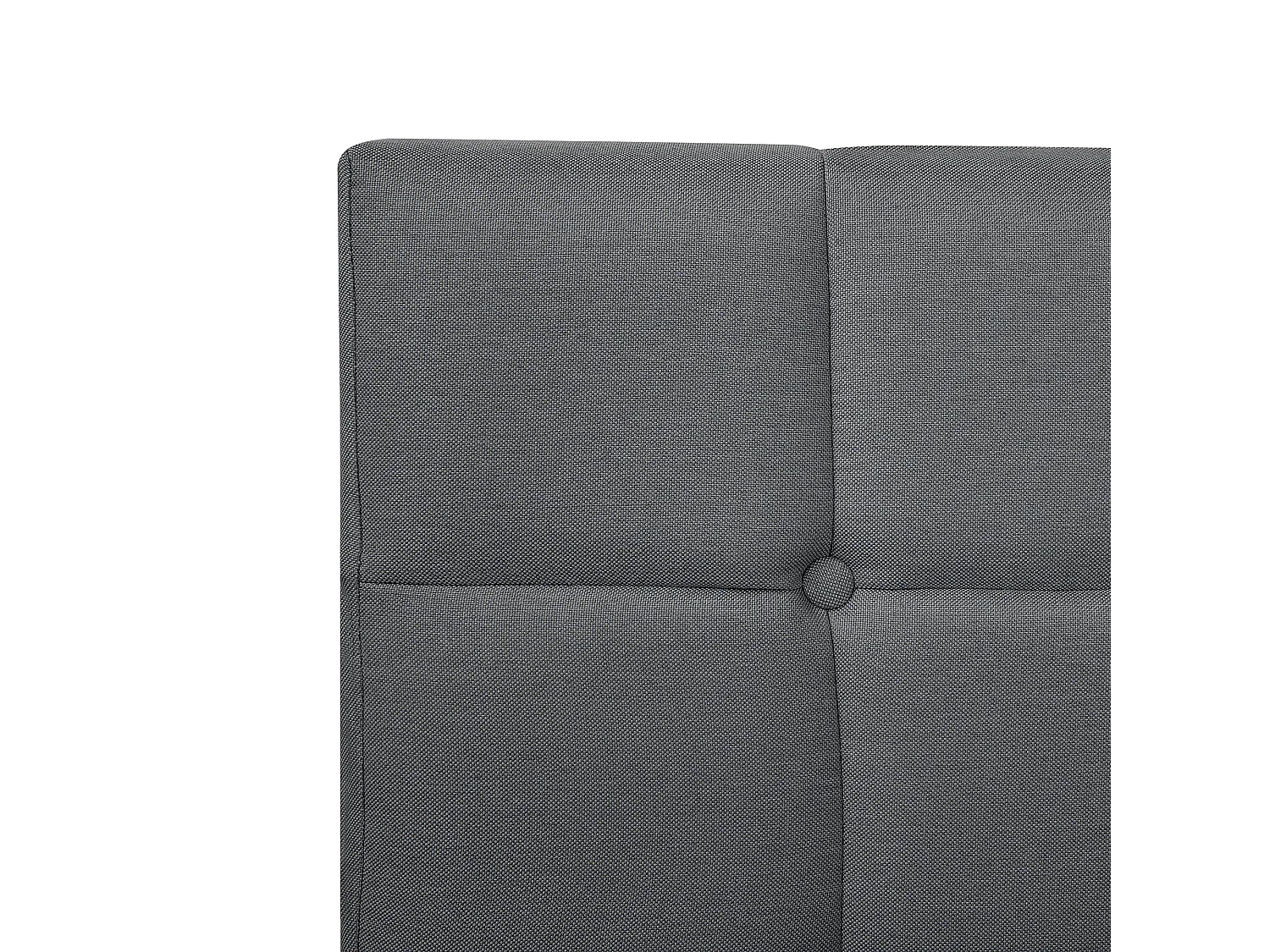 Letto Continentale Tessuto ADMIRAL 180 x 200 cm Grigio scuro