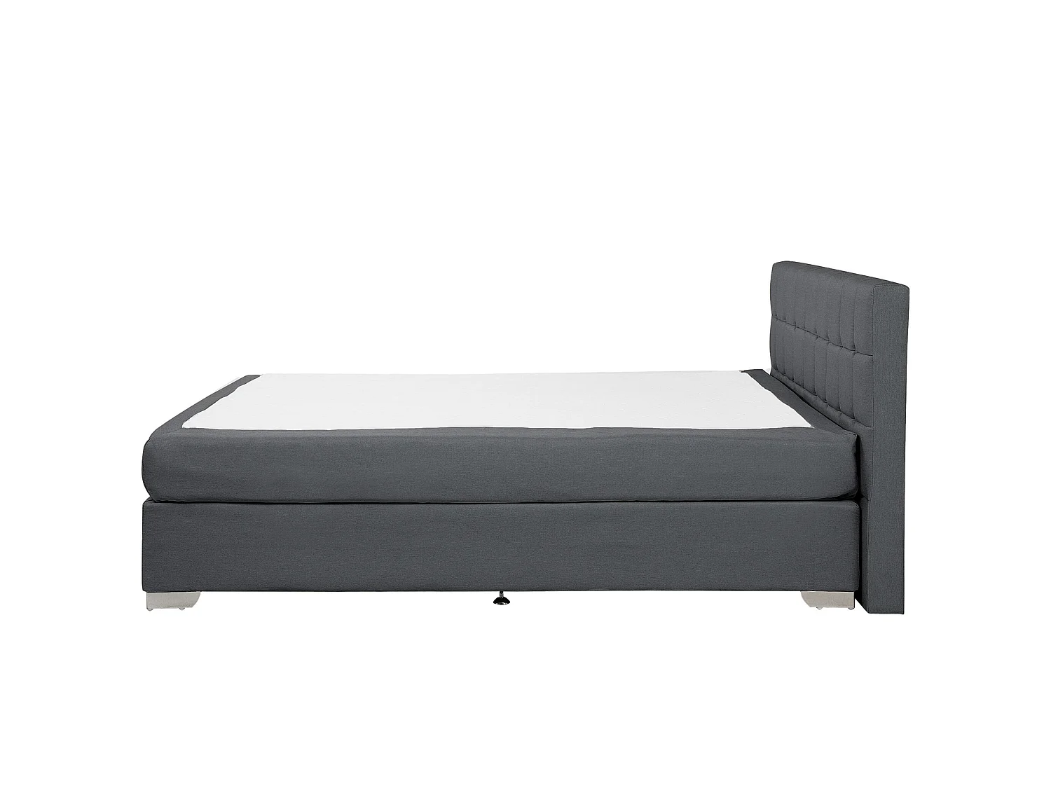 Boxspring Stof ADMIRAL 180 x 200 cm Donkergrijs