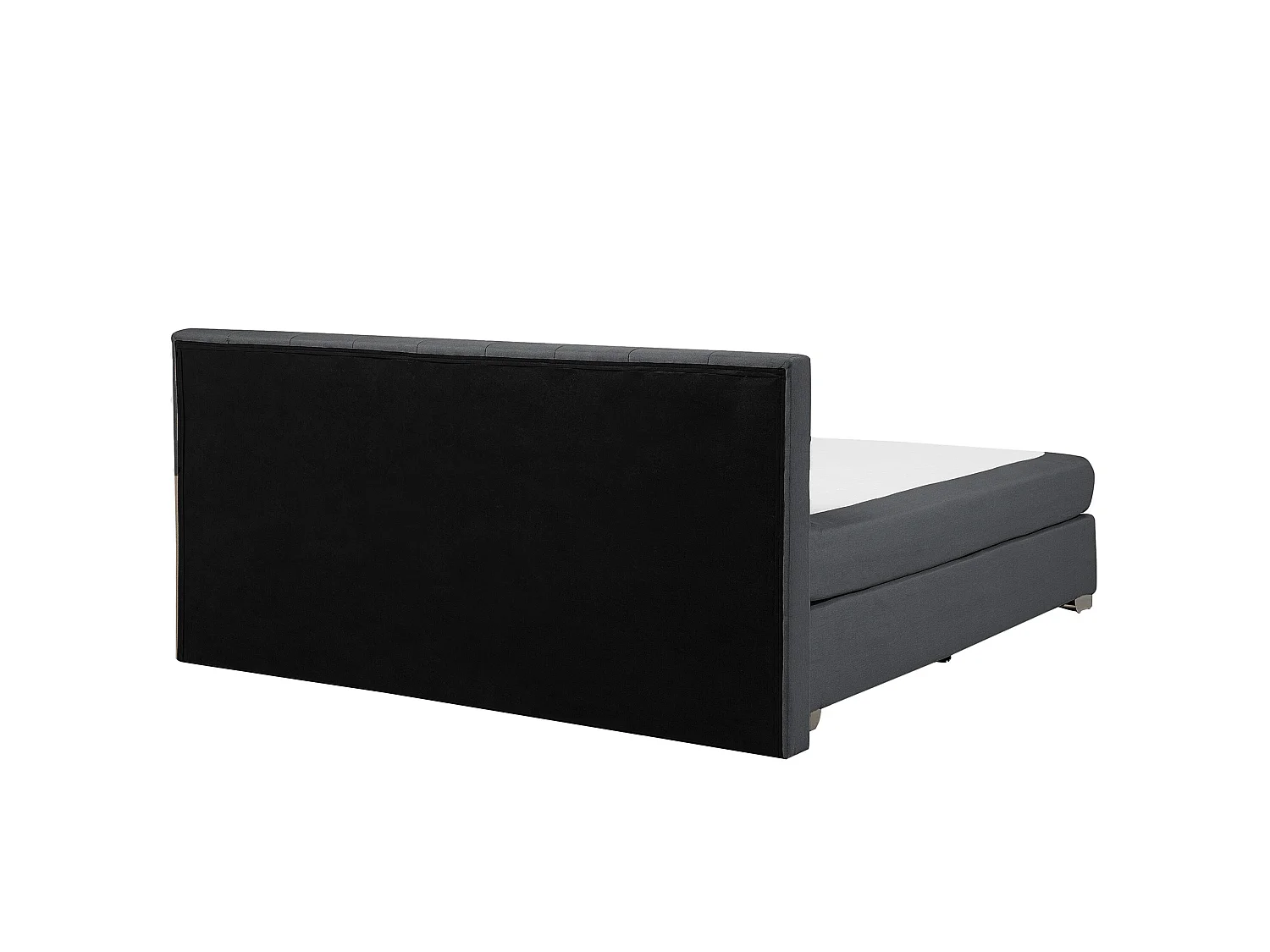 Boxspring Stof ADMIRAL 180 x 200 cm Donkergrijs