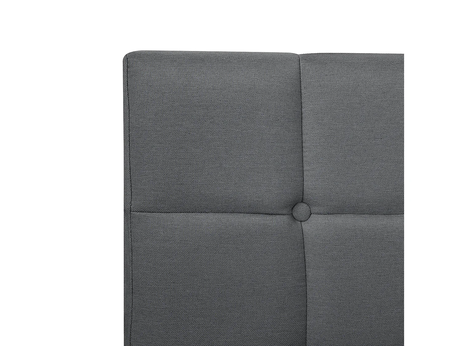 Letto Continentale Tessuto ADMIRAL 160 x 200 cm Grigio scuro