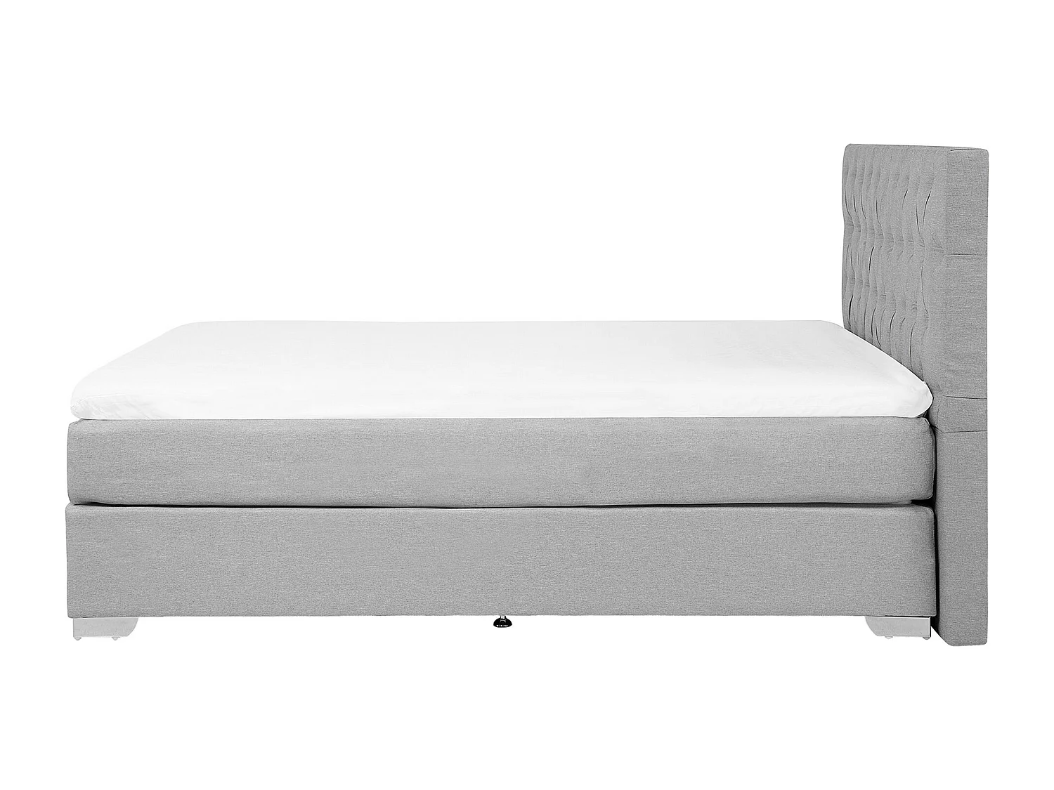 Lit Boxspring Tissu DUCHESS 160 x 200 cm Gris clair