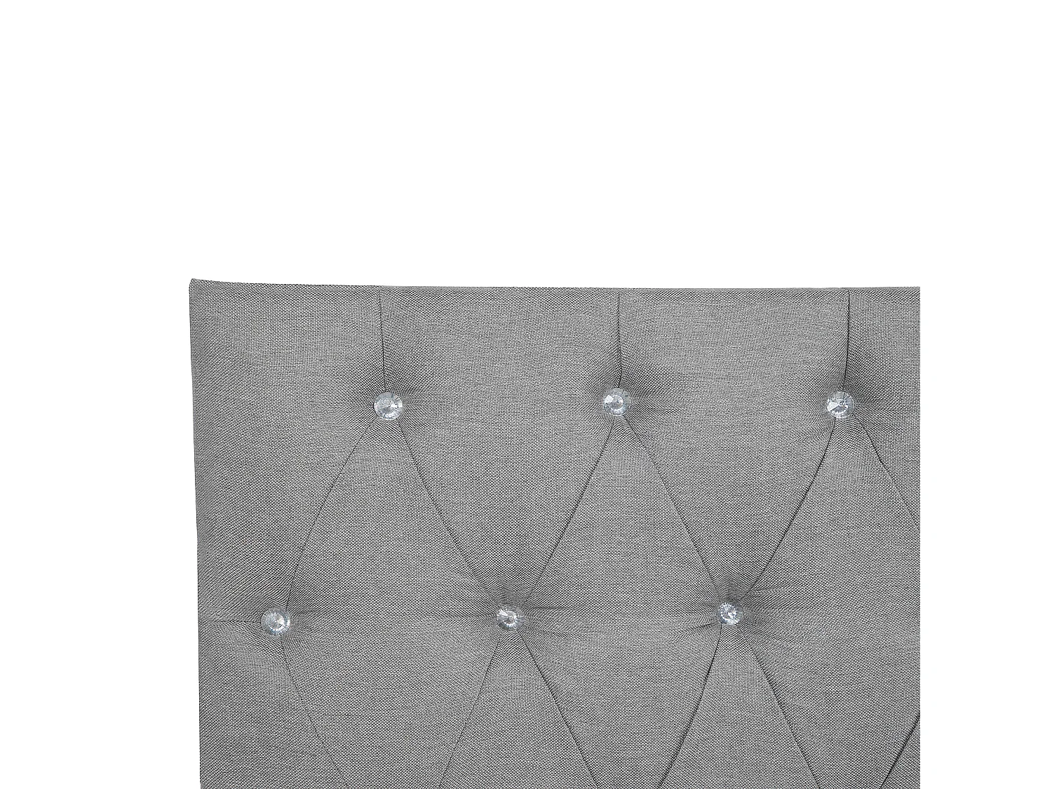 Lit Boxspring Tissu DUCHESS 160 x 200 cm Gris clair