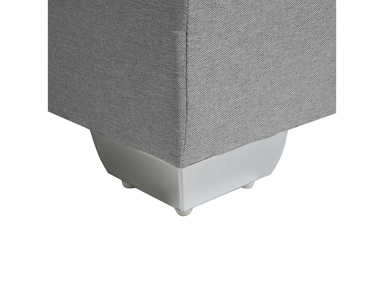 Lit Boxspring Tissu DUCHESS 160 x 200 cm Gris clair