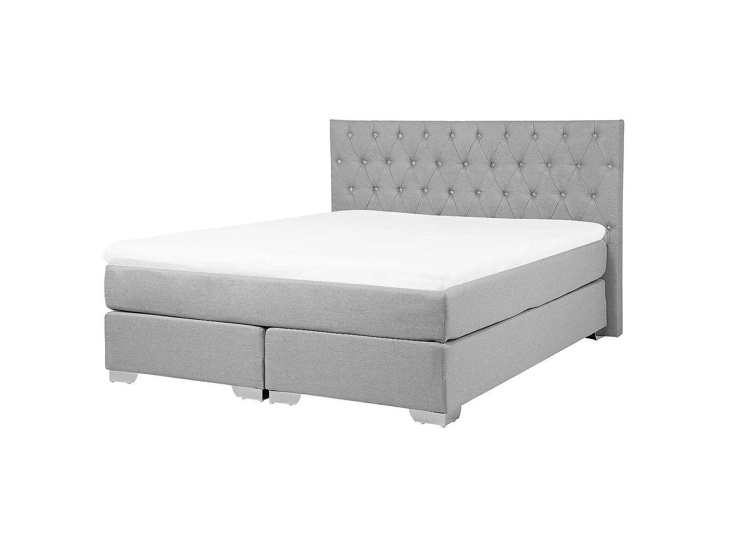 Divan Bed Fabric DUCHESS 160 x 200 cm (EU King Size) Light Grey