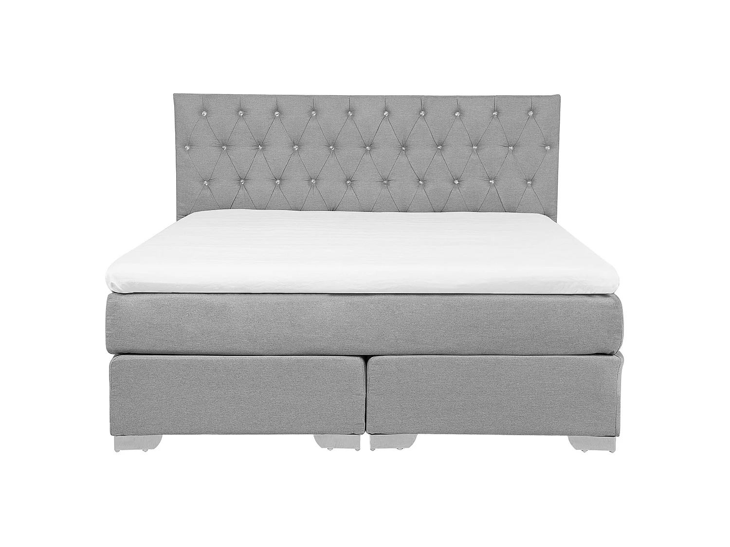 Divan Bed Fabric DUCHESS 160 x 200 cm (EU King Size) Light Grey